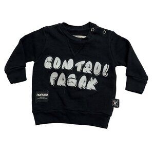 Nununu Bubbly Control Freak Sweatshirt in Black